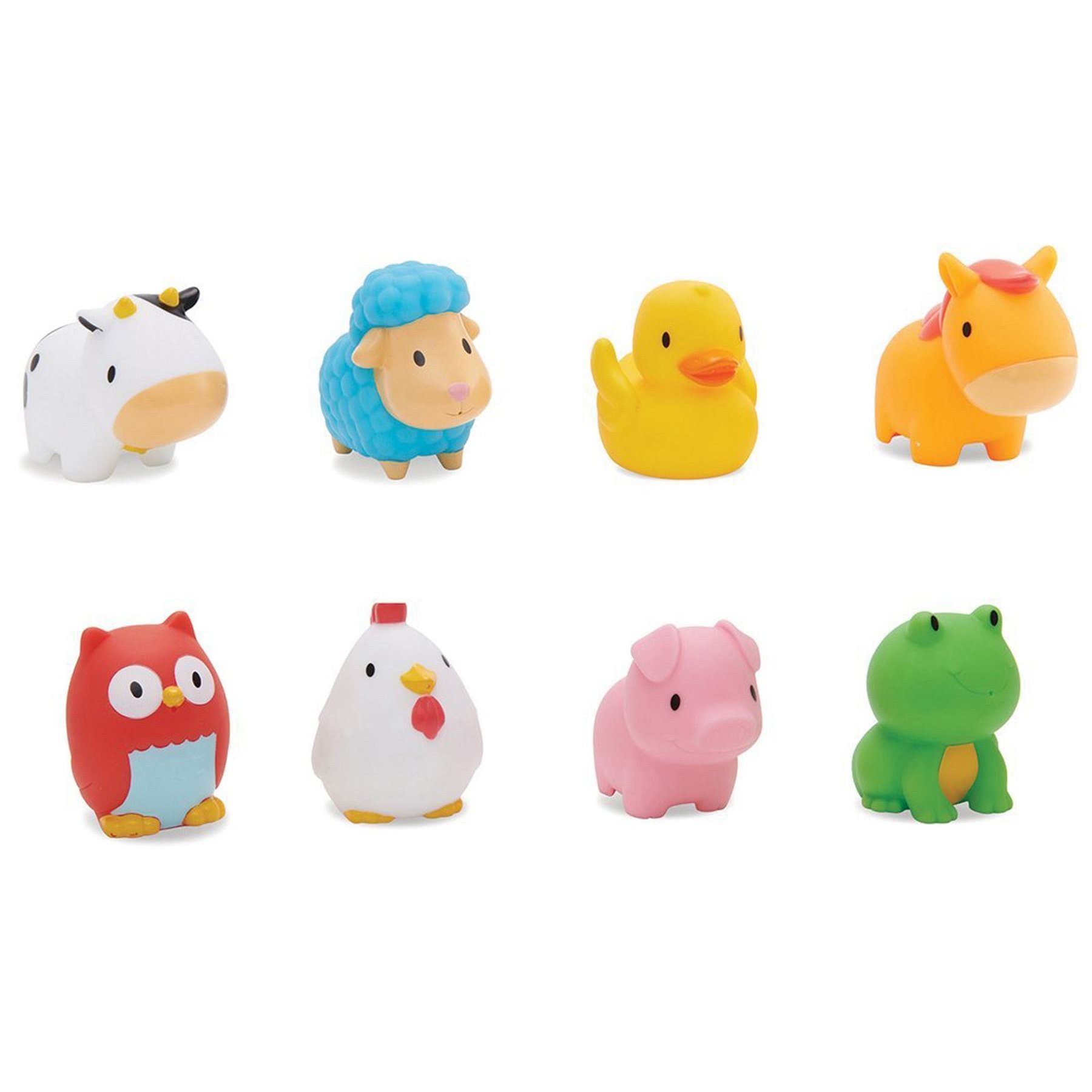 Munchkin Squirtin Farmyard Friends Σετ Παιχνίδια Μπάνιου 8 Τεμάχια