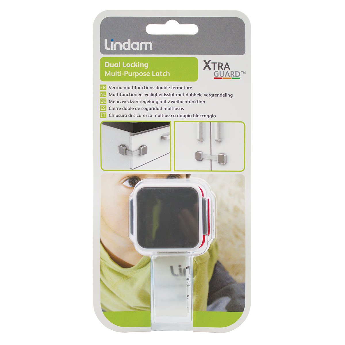 Munchkin Lindam xtra Guard Dual Locking Multi-Purpose Latch Ασφάλεια Πολλών Χρήσεων 1 Τεμάχιο