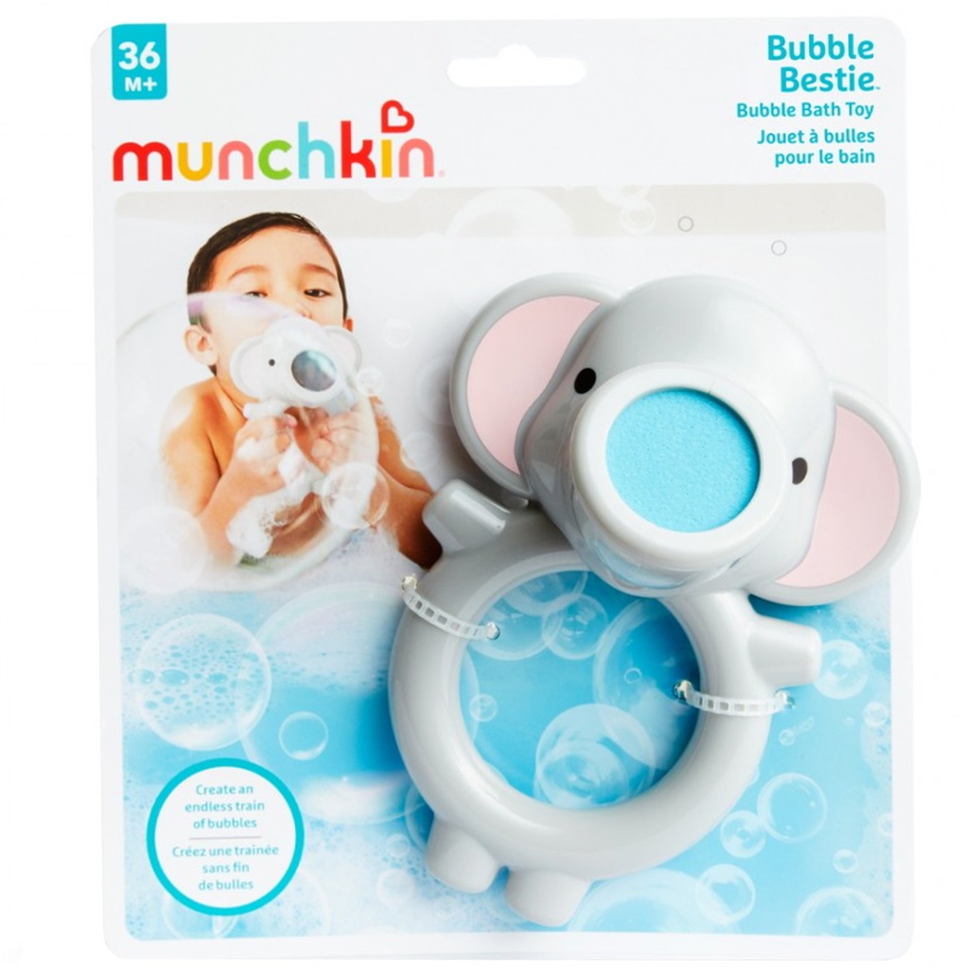 Munchkin Munchkin Bubble Bestie Bath Toy Bubble Blower Παιχνίδι Μπάνιου Ελέφαντας 1 Τεμάχιο