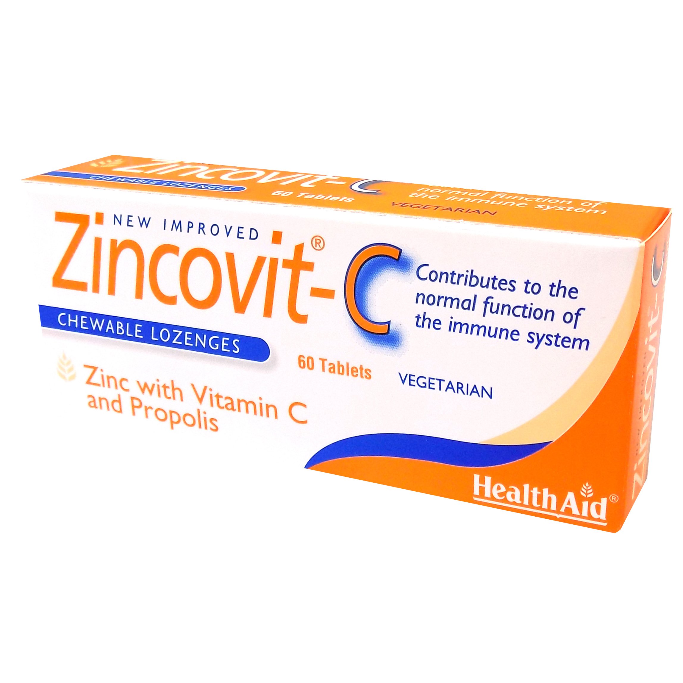 Health Aid Zincovit-C Ενίσχυση του Ανοσοποιητικού 60tabs
