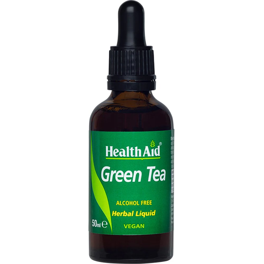 Health Aid Health Aid Green Tea Herbal Liquid Συμπλήρωμα Διατροφής Εκχυλίσματος Πράσινου Τσαγιού σε Πόσιμο Υγρό για Αύξηση του Μεταβολισμού & Απώλεια Βάρους με Ισχυρές Αντιοξειδωτικές Ιδιότητες 50ml