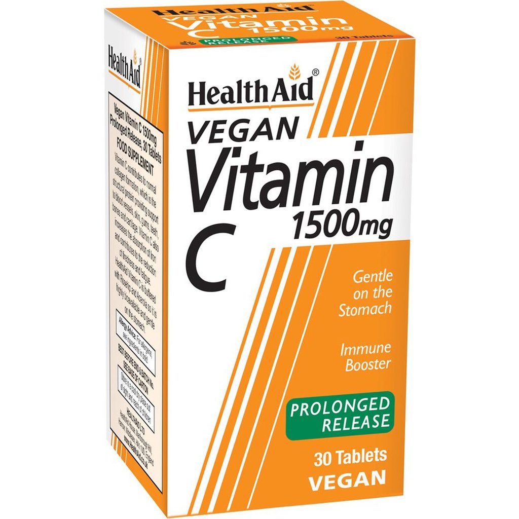 Health Aid Health Aid Vitamin C 1500mg Prolonged Release Συμπλήρωμα Διατροφής Βιταμίνης C Παρατεταμένης Αποδέσμευσης για Ενίσχυση του Ανοσοποιητικού 30tabs