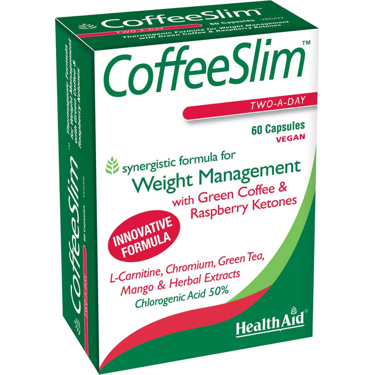 Health Aid Health Aid Coffee Slim Συμπλήρωμα Διατροφής Εκχυλίσματος Πράσινου Καφέ, Βοτάνων, Χρωμίου & Αμινοξέων για Απώλεια Βάρους & Ενίσχυση Μεταβολισμού Πριν ή Μετά από Δίαιτα 60caps