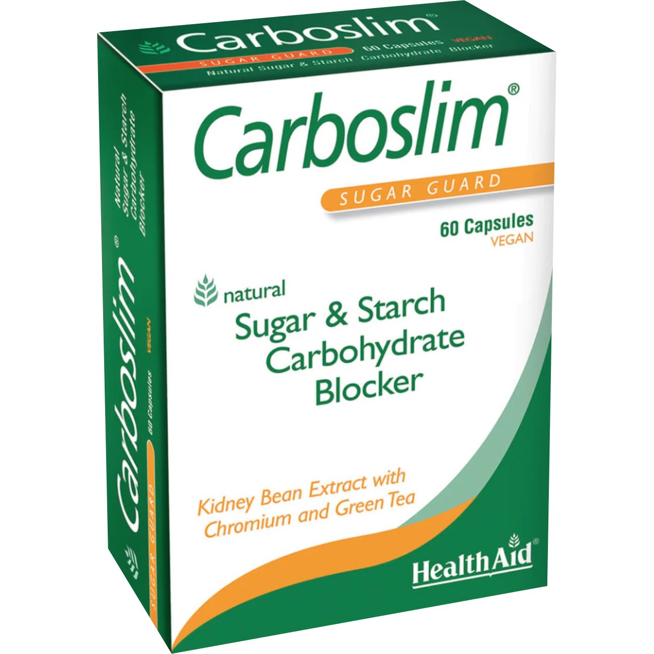 Health Aid Health Aid Carboslim Sugar Guard Συμπλήρωμα Διατροφής με Χρώμιο Εκχύλισμα Πράσινου Τσαγιού & Λευκών Φασολιών για την Υποστήριξη του Μεταβολισμού Υδατανθράκων & του Ελέγχου Βάρους 60caps
