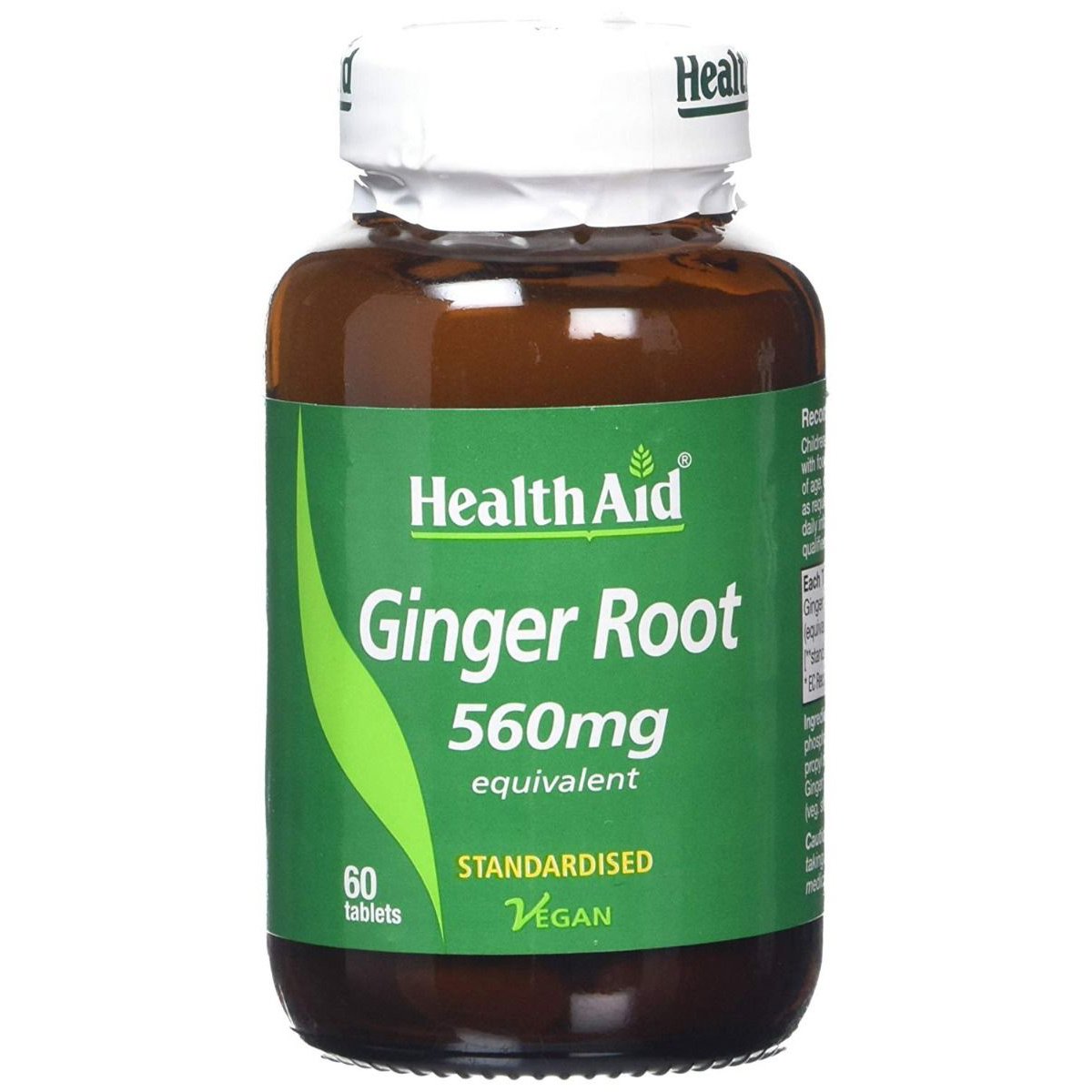 Health Aid Health Aid Ginger Root 560mg Συμπλήρωμα Διατροφής με Εκχύλισμα Πιπερόριζας για την Υγεία του Γαστρεντερικού Συστήματος 60tabs