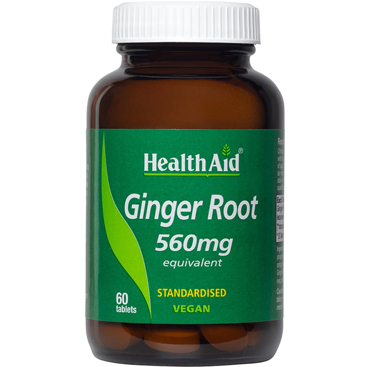 Health Aid Health Aid Ginger Root 560mg Συμπλήρωμα Διατροφής Εκχυλίσματος Πιπερόριζας για την Αντιμετώπιση της Ναυτίας, Ενίσχυση της Πέψης & Προστασία του Κυκλοφορικού 60tabs