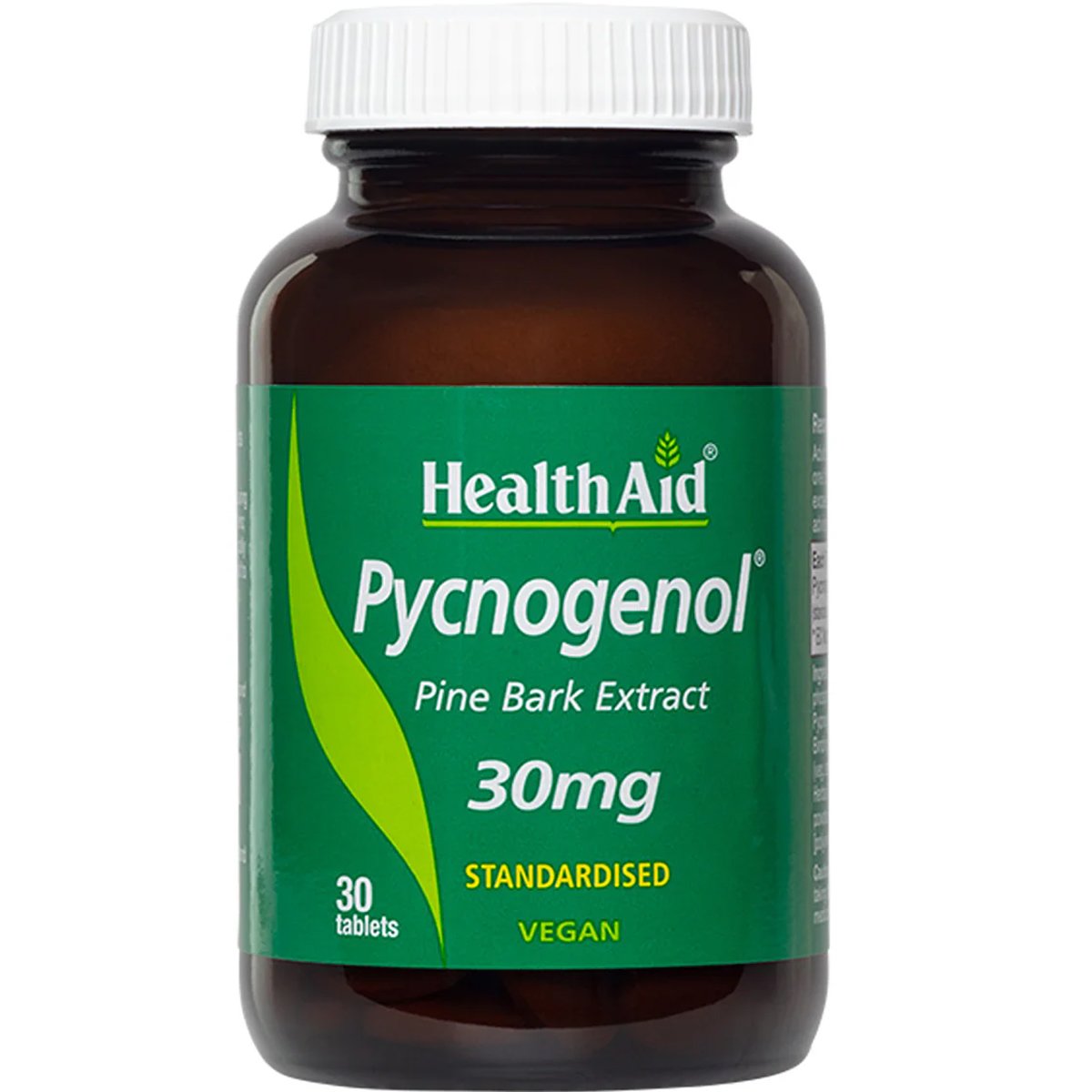 Health Aid Health Aid Pycnogenol 30mg Συμπλήρωμα Διατροφής Εκχυλίσματος του Φλοιού Πεύκου Πλούσιο σε Πυκνογενόλη για την Καλή Υγεία του Κυκλοφορικού με Ισχυρές Αντιοξειδωτικές Ιδιότητες 30tabs