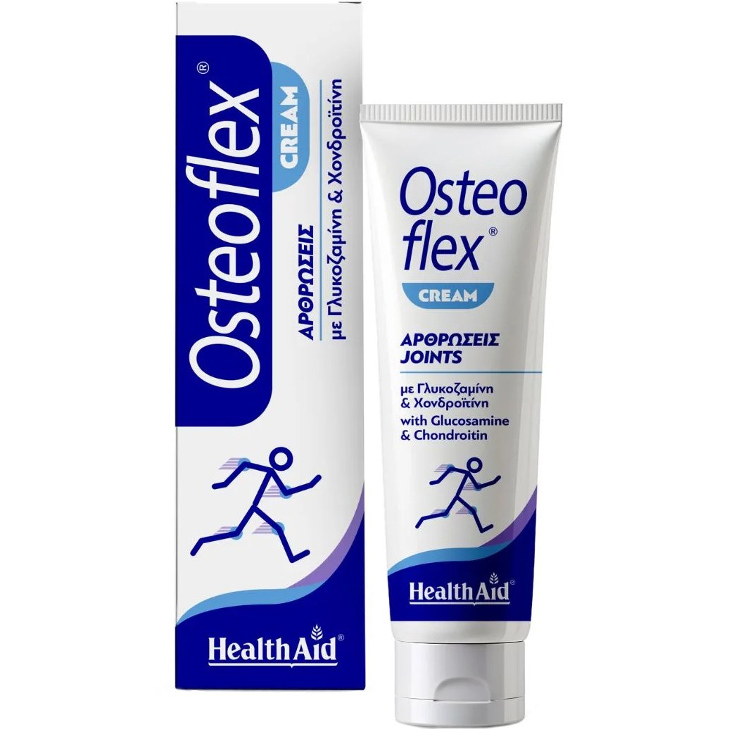 Health Aid Health Aid Osteoflex Cream Joints with Glucosamine & Chondroitin Αναλγητική Κρέμα με Γλυκοσαμίνη & Χονδροϊτίνη που Ανακουφίζει Άμεσα τους Πόνους των Αρθρώσεων, με Ευχάριστο Άρωμα 100ml