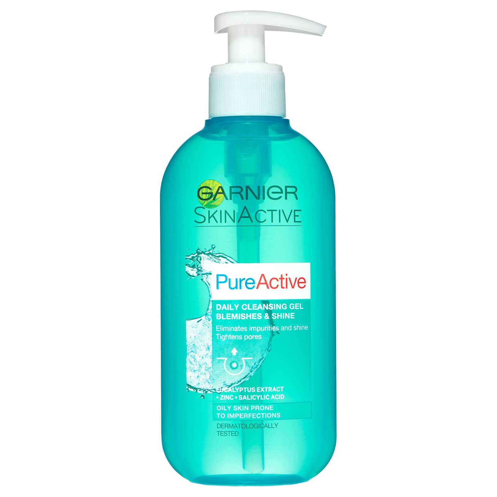 Garnier Pure Active Intensive Daily Cleansing Gel Εξυγιαντικό Gel Καθαρισμού Κατά των Ατελειών για Λιπαρές Επιδερμίδες 200ml