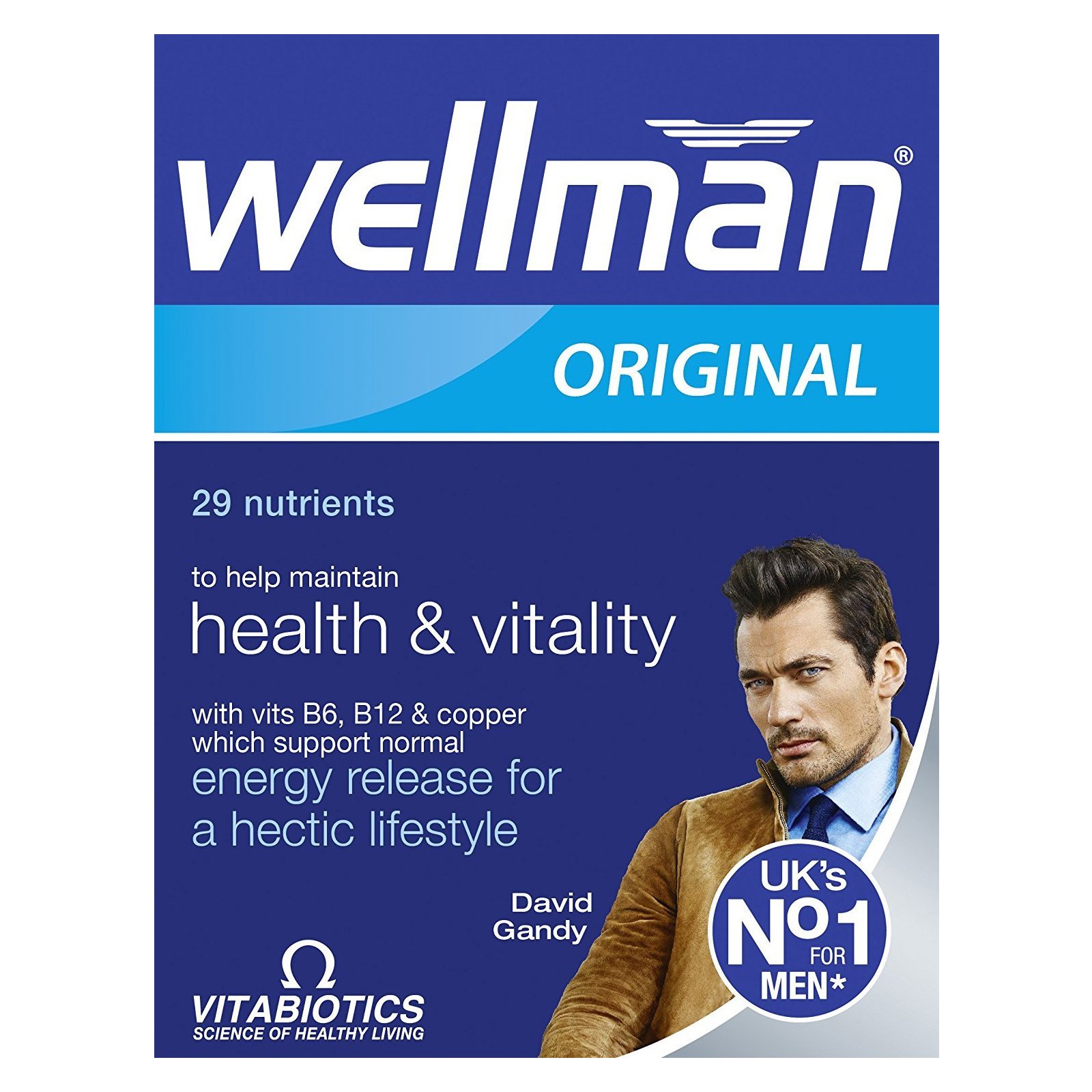 Vitabiotics Vitabiotics Wellman Original Συμπλήρωμα Διατροφής Ειδικά Σχεδιασμένο για Άνδρες 30tabs