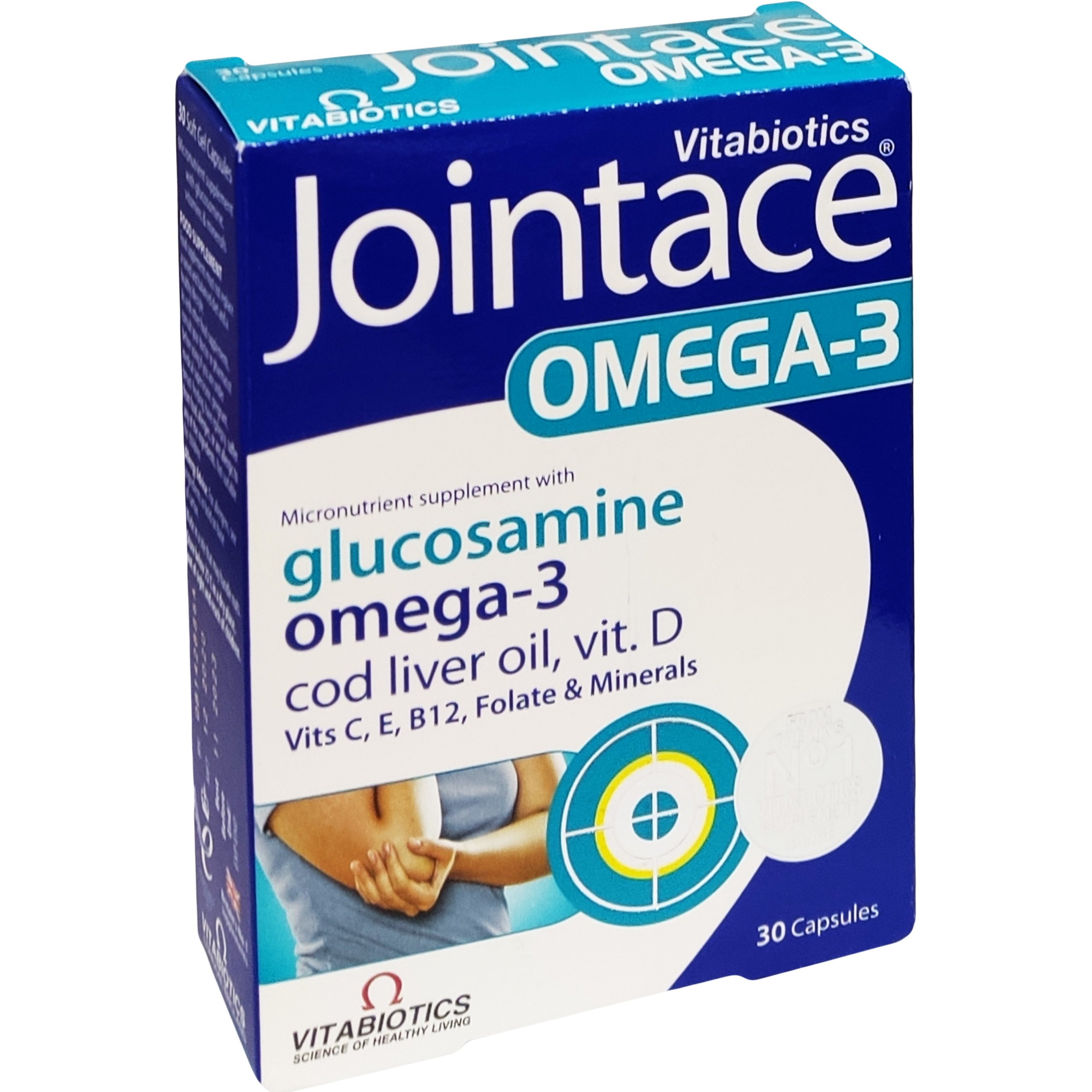 Vitabiotics Jointace Omega-3 Συμβάλει Στην Υγεία των Οστών και το Μεταβολισμό του Ασβεστίου 30caps