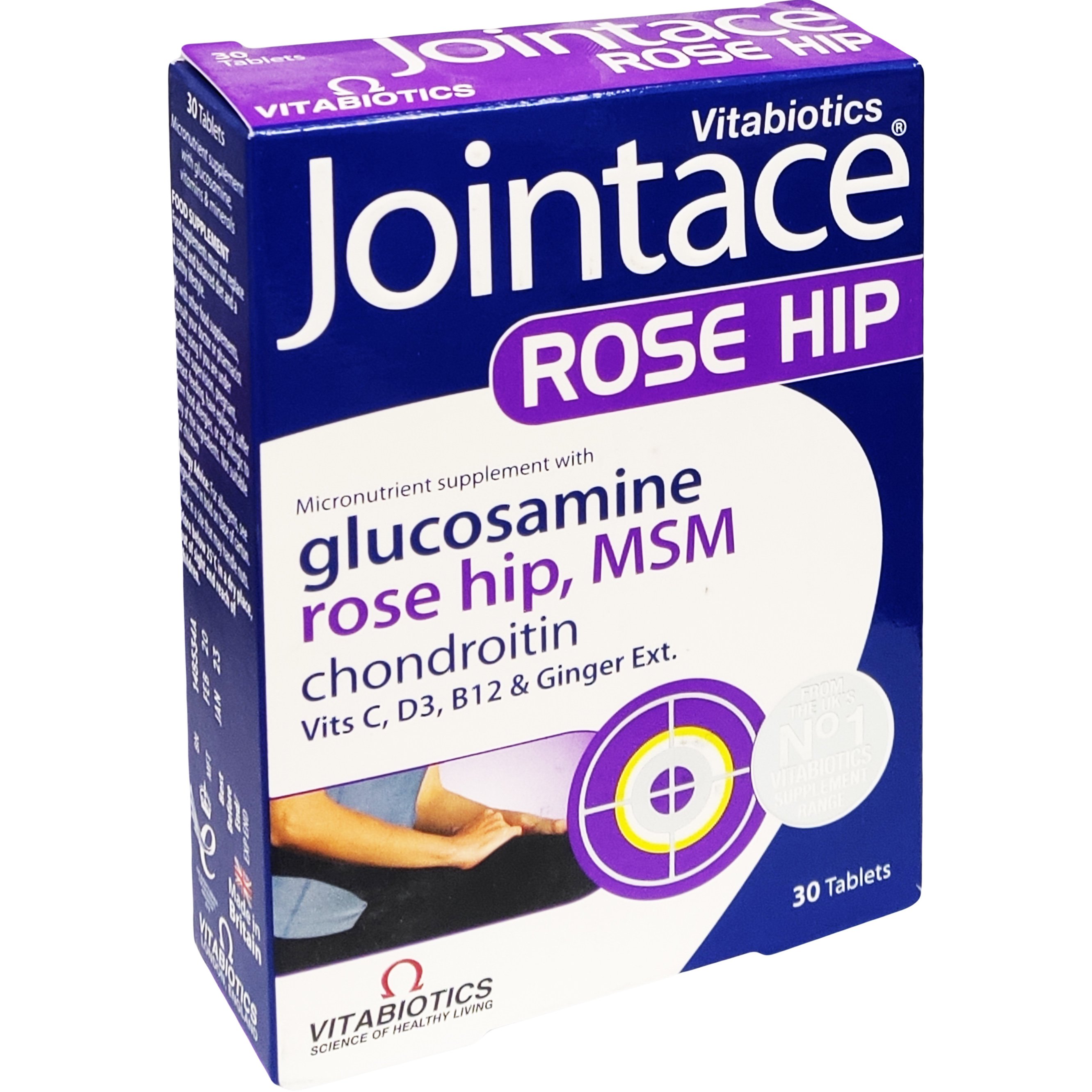 Vitabiotics Jointace Rose Hip Msm Συμπλήρωμα Διατροφής για την Υγεία των Αρθρώσεων με Φυσικό Αντιφλεγμονώδες 30tabs