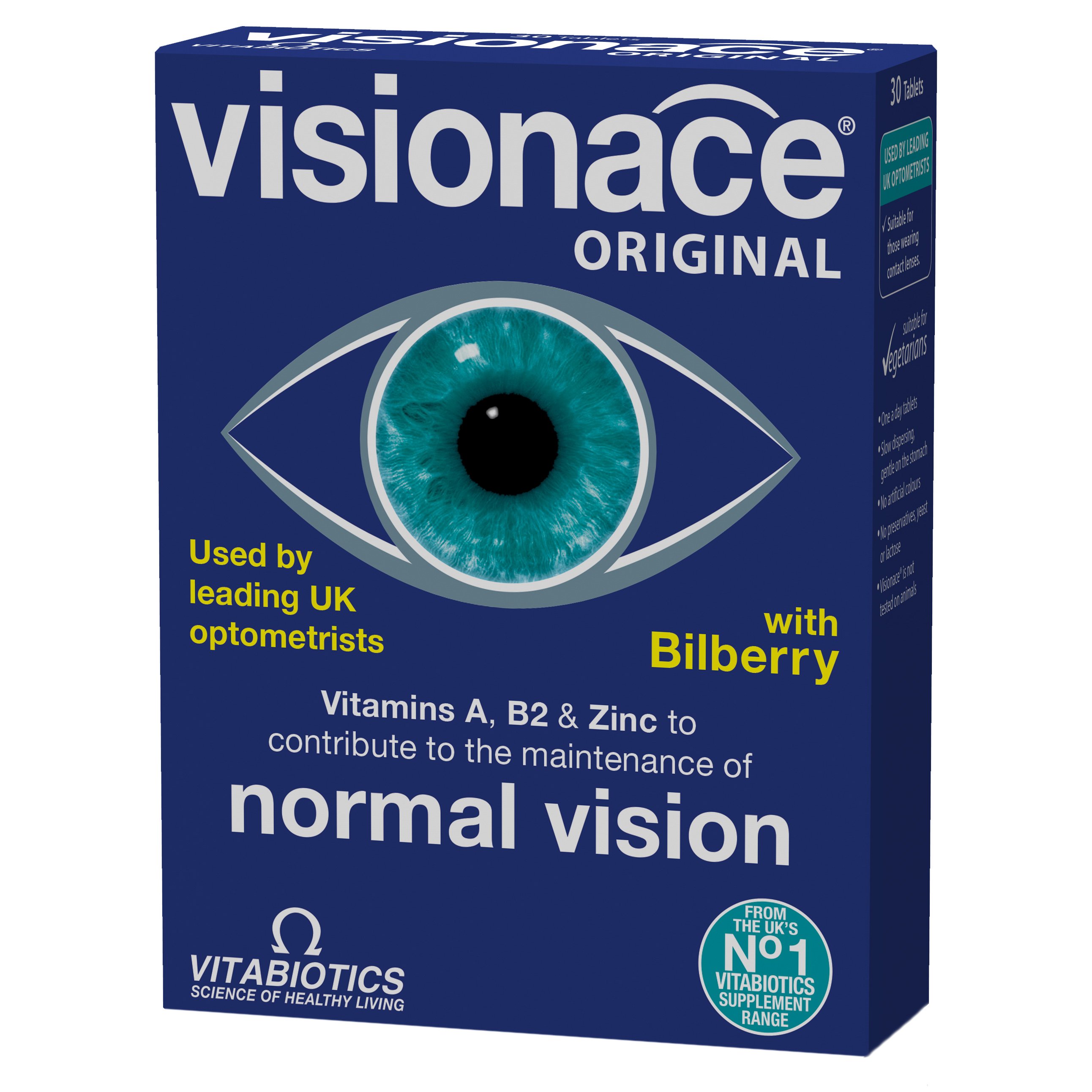 Vitabiotics Visionace Ωφέλιμη Δράση Στην Υγεία των Ματιών 30caps
