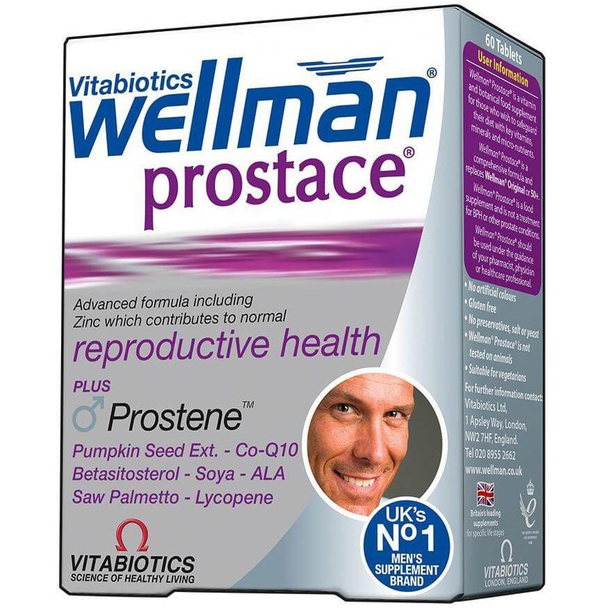 Vitabiotics Wellman Prostace Συμπλήρωμα Διατροφής για την Ανδρική Υγεία και Ιδιαίτερα την Υγεία του Προστάτη 60tabs
