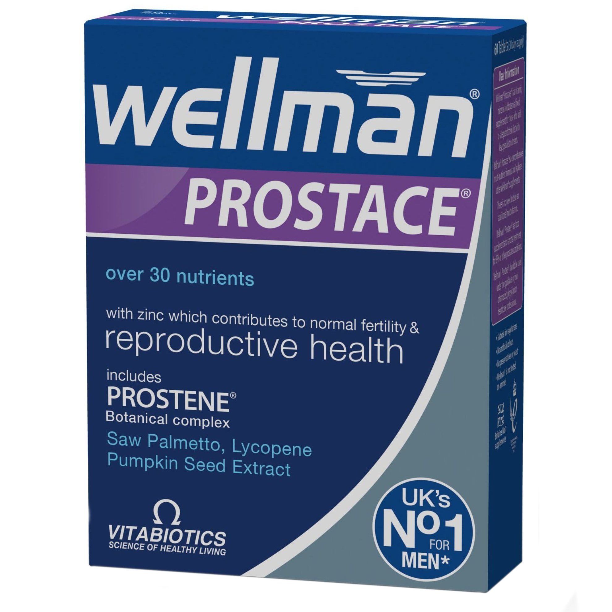 Vitabiotics Vitabiotics Wellman Prostace Συμπλήρωμα Διατροφής για την Υγεία του Προστάτη 60tabs