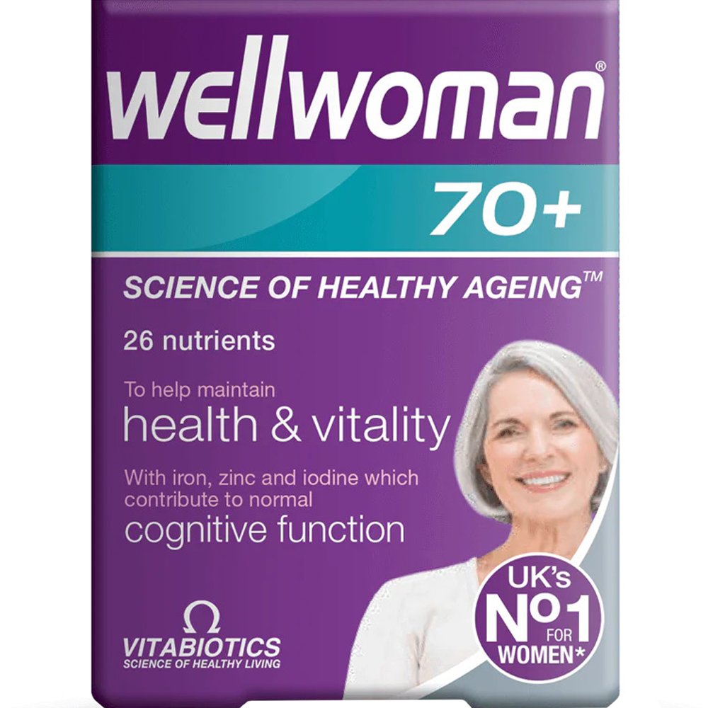 Vitabiotics Vitabiotics Wellwoman 70+ Συμπλήρωμα Διατροφής Ειδικά Σχεδιασμένης Φόρμουλας Βιταμινών, Μετάλλων & Ενζύμων για Γυναίκες Άνω των 70 Ετών για την Καλή Λειτουργία της Καρδιάς, Εγκεφάλου, Όρασης Ενίσχυση του Ανοσοποιητικό Συστήματος, Ενέργεια & Ζωτικότητ