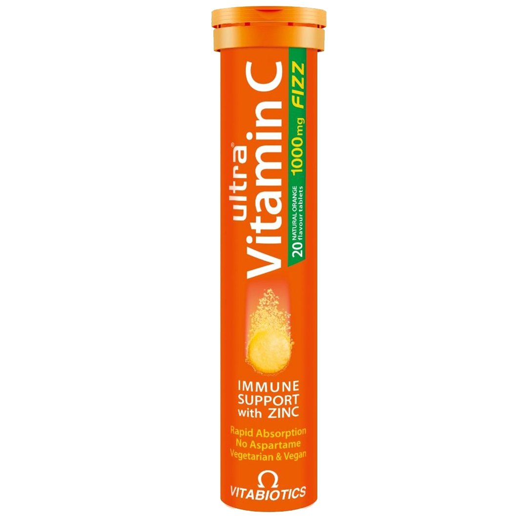 Vitabiotics Ultra Vitamin C 1000mg Συμπλήρωμα Διατροφής Βιταμίνης C 20Effer.tabs