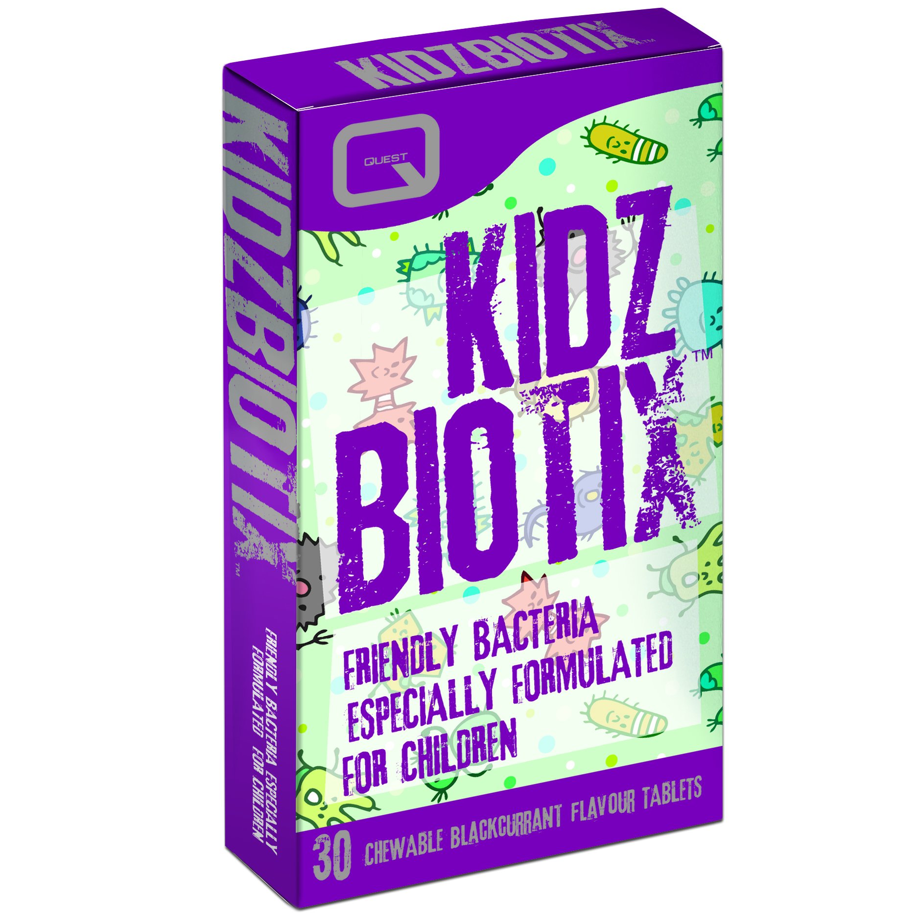 Quest Kidzbiotix Μοναδικός Συνδυασμός 4 Προβιοτικών Για Παιδιά 30caps