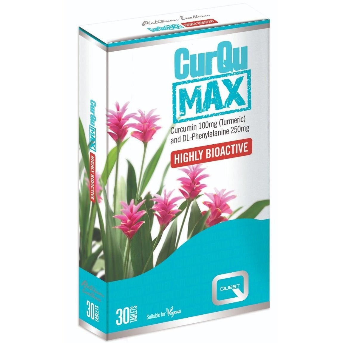 Quest CurQuMax Turmeric Συμπλήρωμα Διατροφής με Turmeric για την Υγεία των Αρθρώσεων, του Ανοσοποιητικού & του Πεπτικού 30tabs