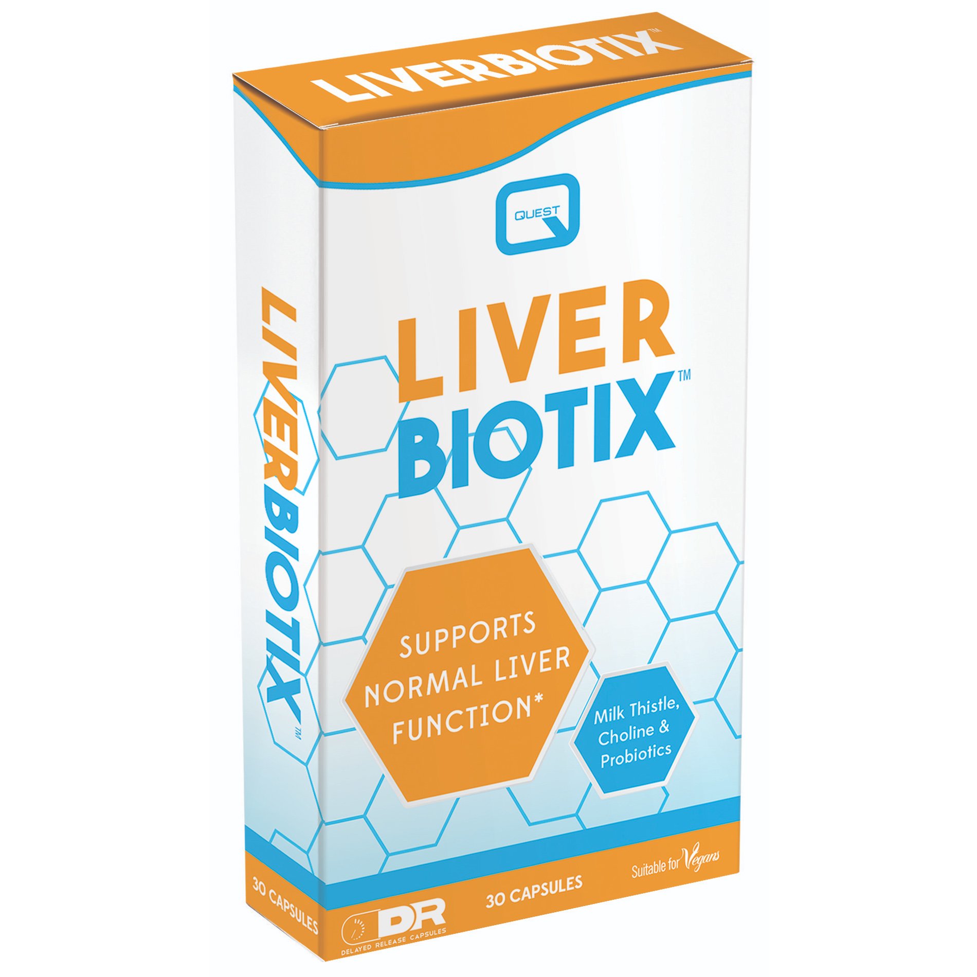 Quest Liver Biotix Συμπλήρωμα Διατροφής με Εκχύλισμα Γαϊδουράγκαθου και Προβιοτικά για την Καλή Λειτουργία του Συκωτιού 30caps