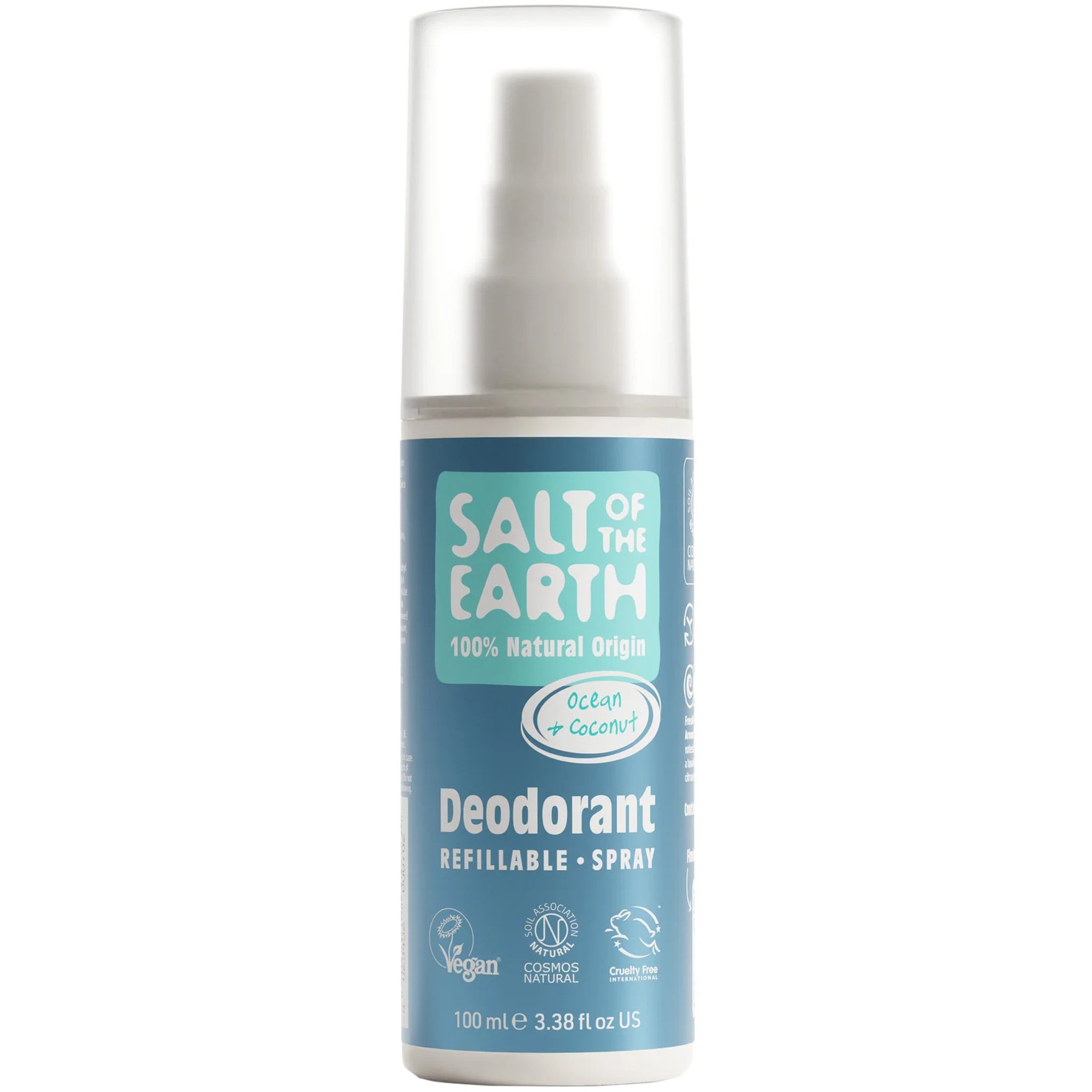 Salt of the Earth Salt of the Earth Deodorant Spray Αποσμητικό Σπρέι Φυσικής Προέλευσης με Άρωμα Ωκεανού & Καρύδας 100ml - Ocean & Coconut