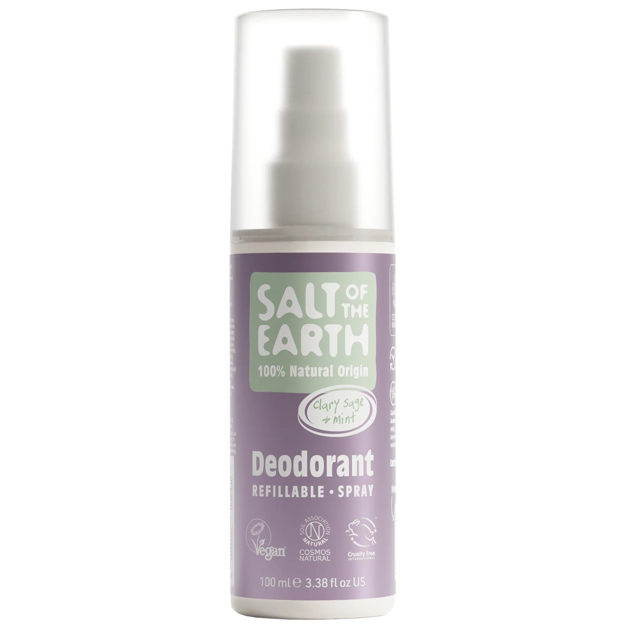 Salt of the Earth Salt of the Earth Deodorant Spray Αποσμητικό Σπρέι Φυσικής Προέλευσης με Άρωμα Φασκόμηλο & Μέντα 100ml - Carly Sage & Mint