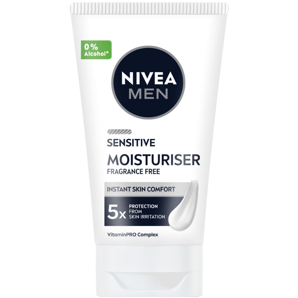 Nivea Men Sensitive Moistruriser Instant Skin Comfort Ενυδατική Ανδρική Κρέμα Προσώπου για Ευαίσθητη Επιδερμίδα & Προστασία από Ερεθισμούς 75ml