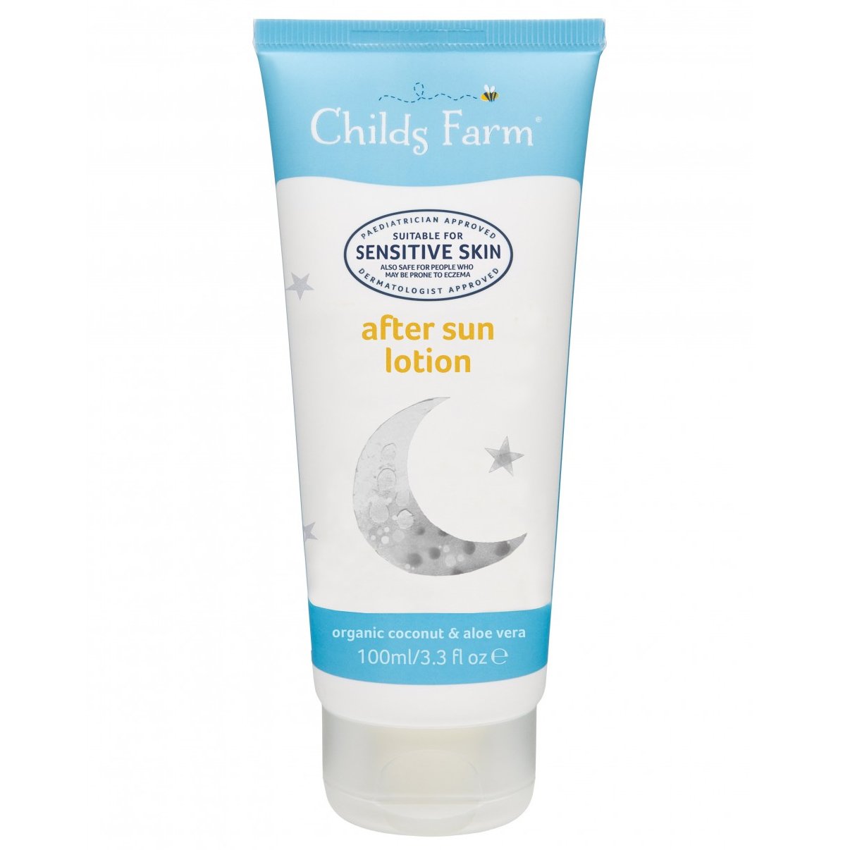 Childs Farm After Sun Lotion with Organic Coconut & Aloe Vera Κωδ CF260 Γαλάκτωμα για Μετά τον Ήλιο που Καταπραΰνει την Βρεφική, Παιδική Επιδερμίδα 100ml