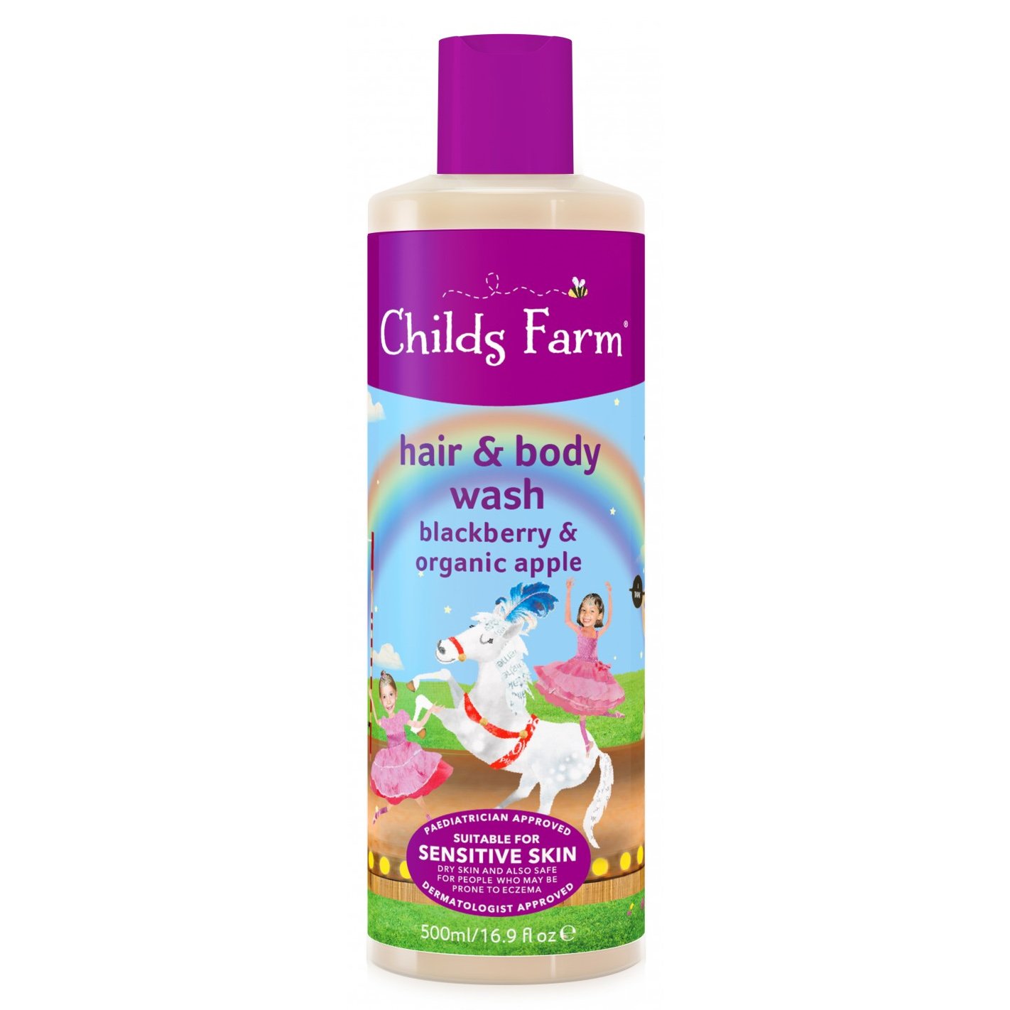 Childs Farm Childs Farm Hair & Body Wash with Blackberry & Organic Apple Κωδ CF525 Αναζωογονητικό Σαμπουάν Αφρόλουτρο για Βρέφη & Παιδιά 500ml