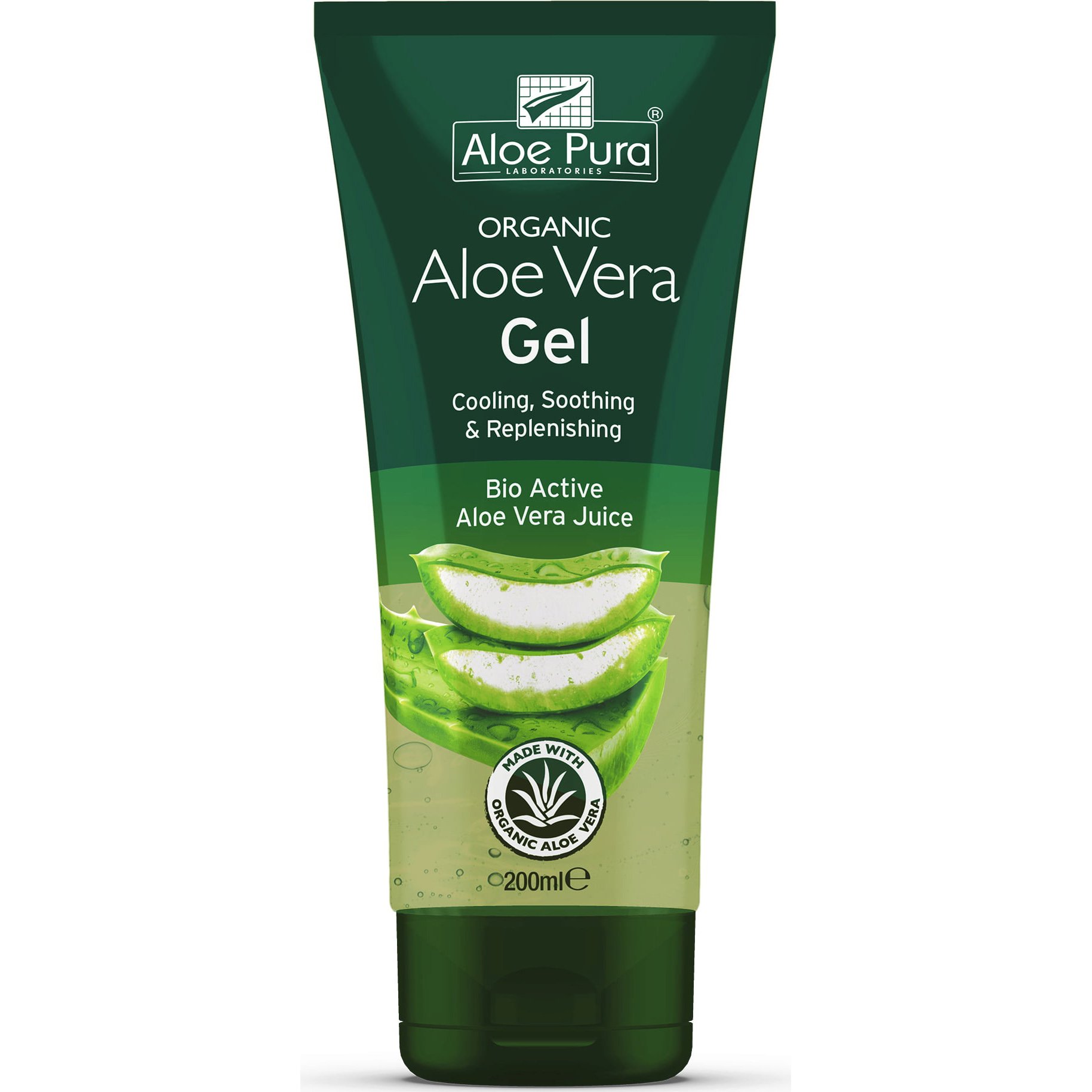 Optima Organic Aloe Vera Gel Αποκατάσταση του Ξηρού και Κατεστραμμένου Δέρματος 200ml 6469