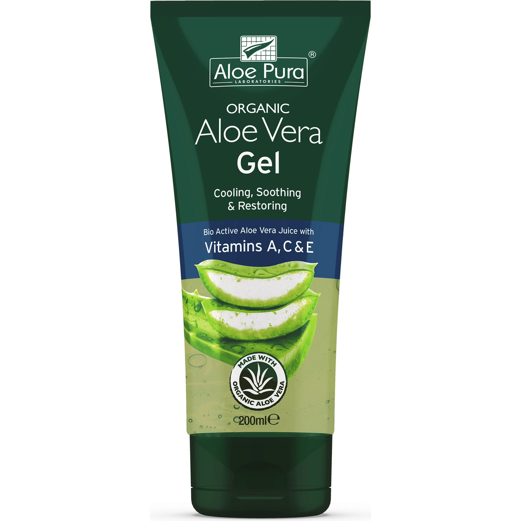 Optima Health & Nutrition Optima Organic Aloe Vera Gel with Vtamin A,C & E 200ml