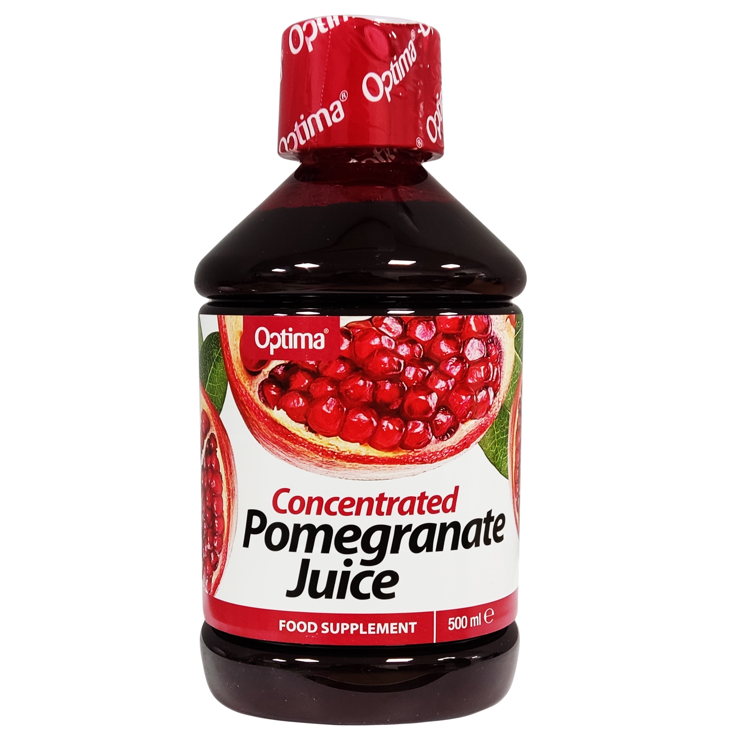 Optima Concentrated Pomegranate Juice Συμπλήρωμα Διατροφής με Ρόδι που Παρέχει Ισχυρή Αντιοξειδωτική Δράση 500ml