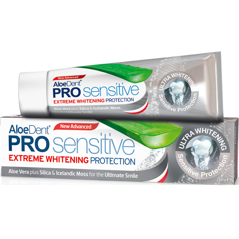 Optima AloeDent Pro Sensitive Extreme Whitening Protection Οδοντόκρεμα Λεύκανσης και Αντιμετώπισης της Ευαισθησίας 75ml