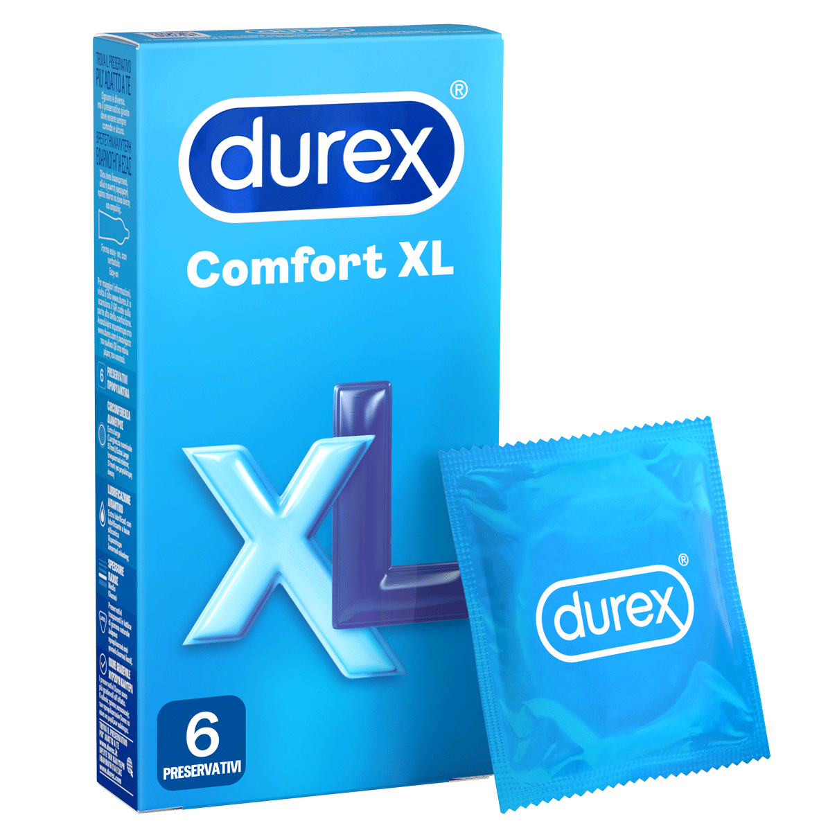 Durex Comfort XL Προφυλακτικά Extra Large, για Περισσότερη Άνεση 6τεμ.