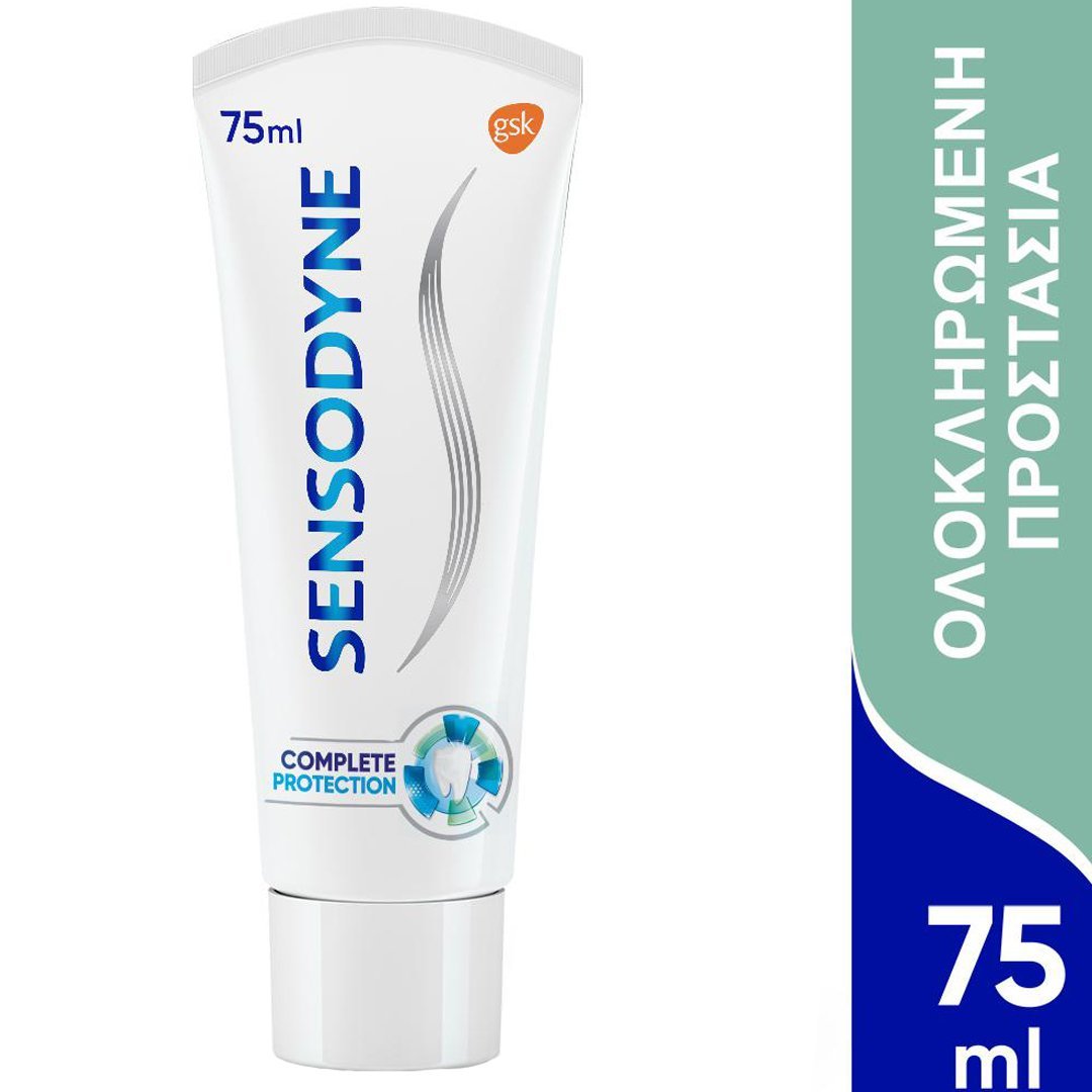 Sensodyne Complete Protection+ Toothpaste Cool Mint Οδοντόκρεμα για Καθημερινή Φροντίδα & Προστασία από την Ευαισθησία των Δοντιών 75ml