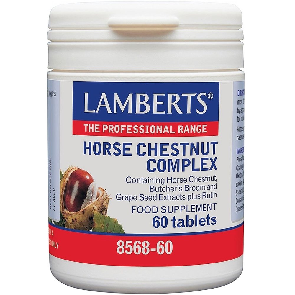 Lamberts Lamberts Horse Chestnut Complex Συμπλήρωμα Διατροφής Συμπλέγματος Αγριοκαστανιάς & Βοτάνων Κατάλληλο για τη Φυσιολογική Φλεβική Λειτουργία 60tabs