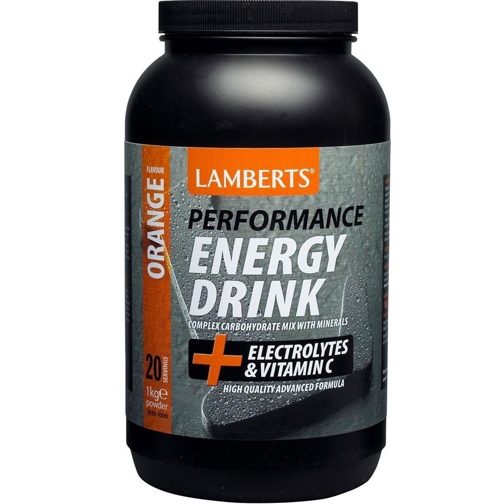 Lamberts Performance Energy Drink Συμπλήρωμα Διατροφής με Ηλεκτρολύτες & Σύνθετους Υδατάνθρακες για Αποθεραπεία μετά από Έντονη Άσκηση με Γεύση Πορτοκάλι 1000g
