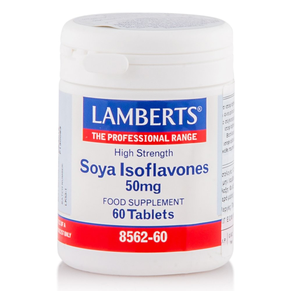 Lamberts Soya Isoflavones 50mg Συμπλήρωμα Διατροφής Ισοφλαβονοειδών Σόγιας για Γυναίκες Κατά τη Διάρκεια της Εμμηνόπαυσης 60tabs
