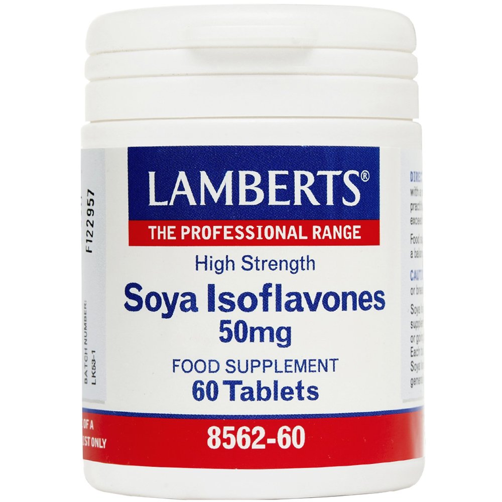 Lamberts Soya Isoflavones Συμπλήρωμα Διατροφής Ισοφλαβονοειδών Σόγιας που Συμβάλει στην Αντιμετώπιση των Συμπτωμάτων της Εμμηνόπαυσης 50mg, 60tabs