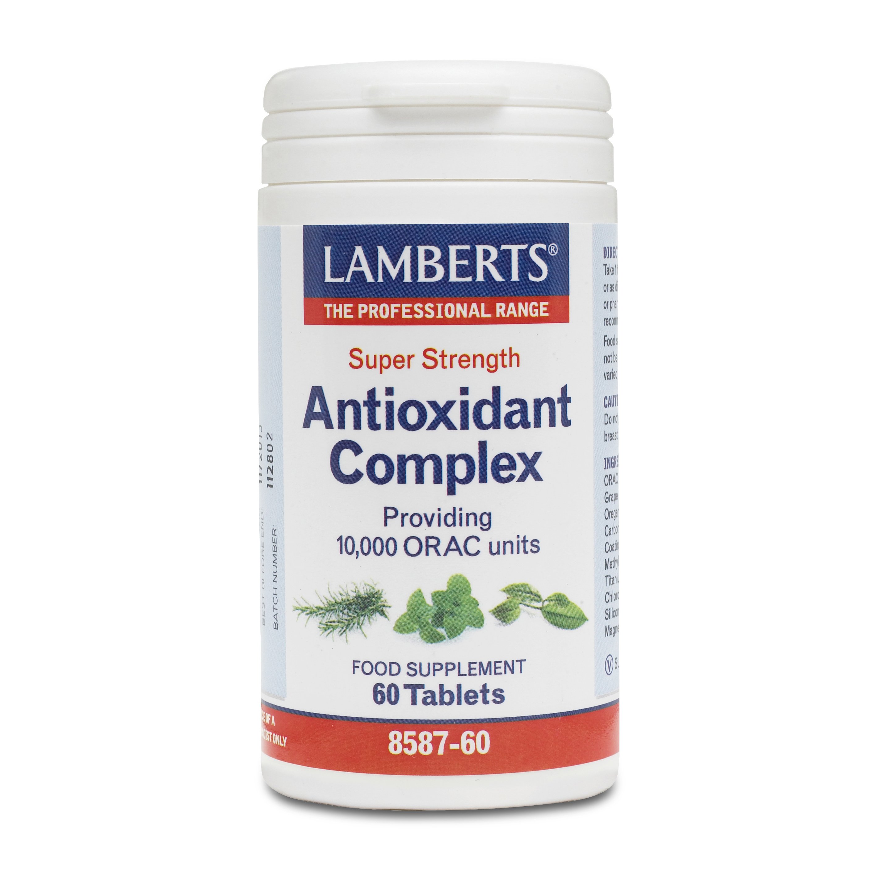 Lamberts Super Strength Antioxidant Complex Συμπλήρωμα Διατροφής με Υψηλής Ισχύος Συνδυασμό Φυτικών Αντιοξειδωτικών 60tabs