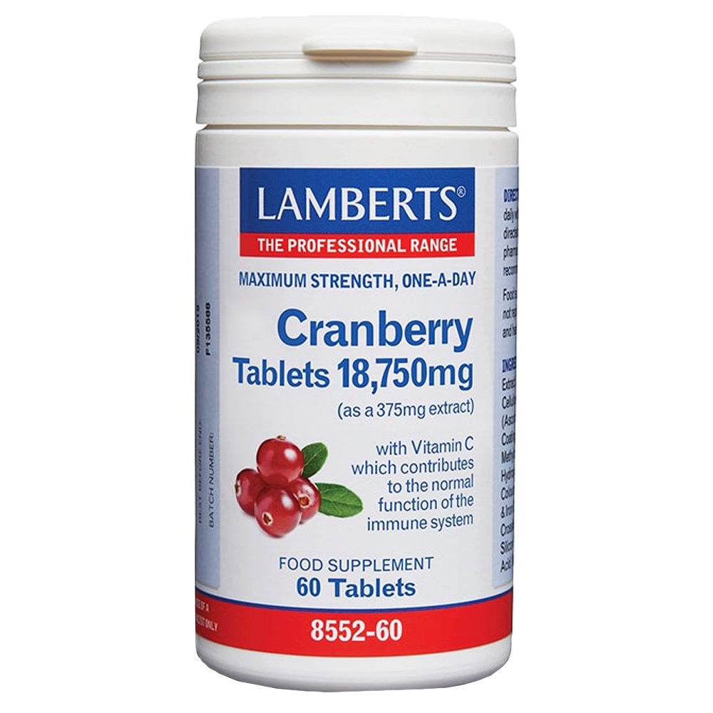 Lamberts Cranberry Συμπλήρωμα Διατροφής με Εκχύλισμα Κράνμπερι για την Καλή Λειτουργία του Ουροποιητικού 60tabs