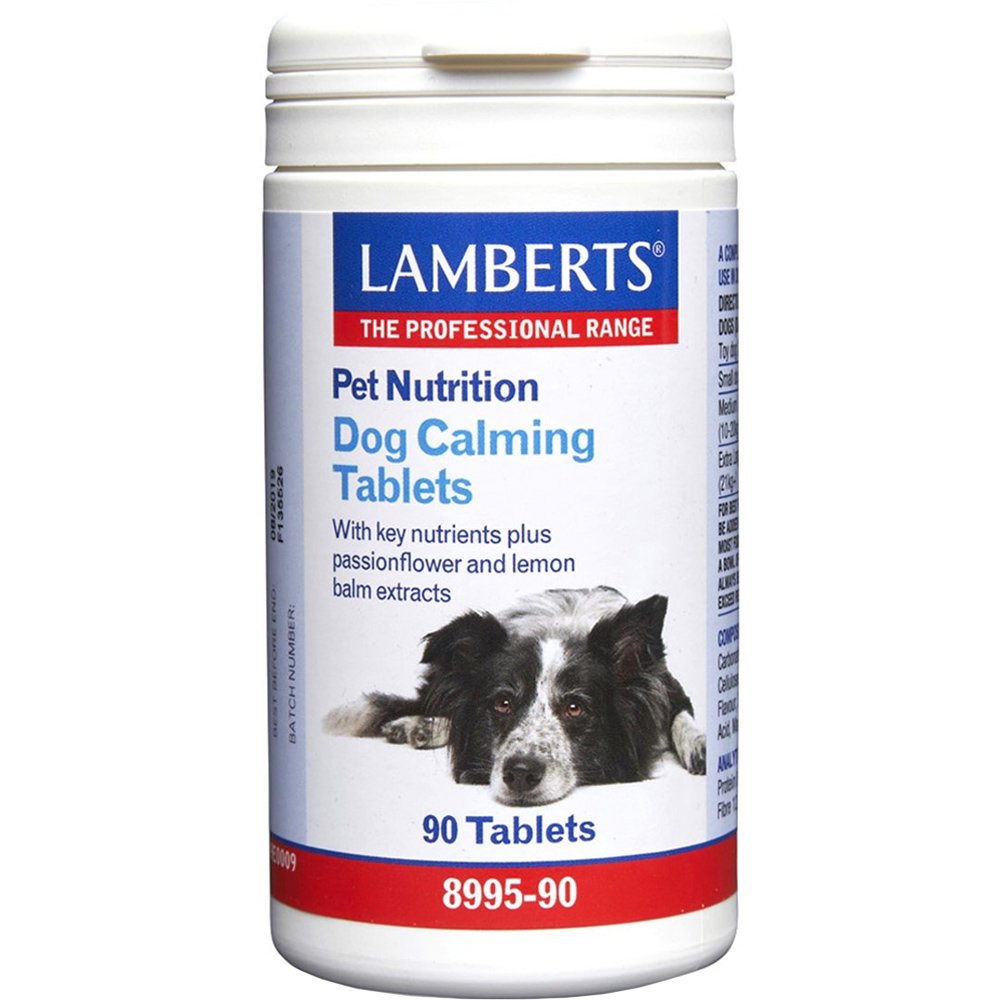 Lamberts Pet Nutrition Dog Calming Συμπλήρωμα Διατροφής Πολυβιταμινών για την Αντιμετώπιση του Στρες στους Σκύλος 90tabs