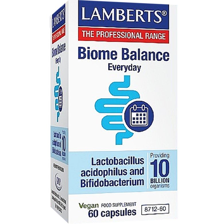 Lamberts Lamberts Biome Balance Everyday Συμπλήρωμα Διατροφής με Προβιοτικά για τη Σωστή Λειτουργία του Γαστρεντερικού Συστήματος 60caps