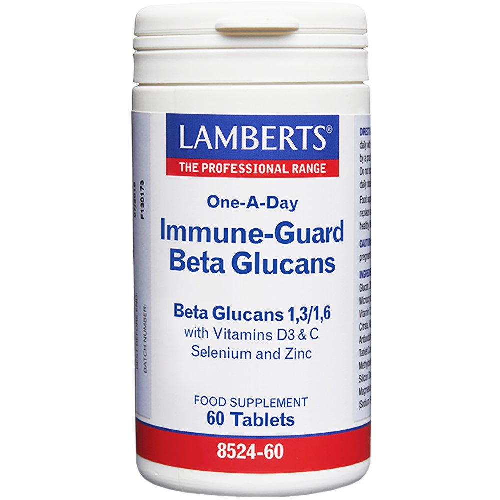 Lamberts Lamberts Immune Guard Beta Glucans Συμπλήρωμα Διατροφής Β-Γλυκάνων, Βιταμινών & Μετάλλων για την Ενίσχυση της Λειτουργίας του Ανοσοποιητικού 60tabs