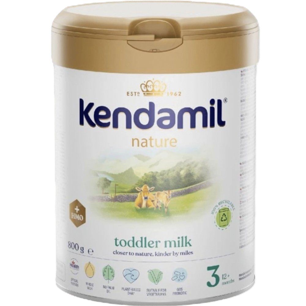 Kendamil Kendamil Nature Toddler Milk 3, 10-36m + HMO Γάλα Πλήρες σε Σκόνη 3ης Βρεφικής Ηλικίας με Ολιγοσακχαρίτες Μητρικού Γάλακτος (HMO) 800g