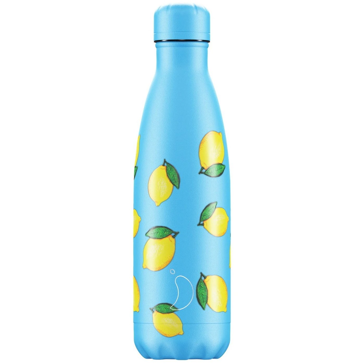 Chilly’s Bottle Icon Edition Lemon Ανοξείδωτο Θερμός σε Γαλάζιο Χρώμα με Λεμόνια 500ml