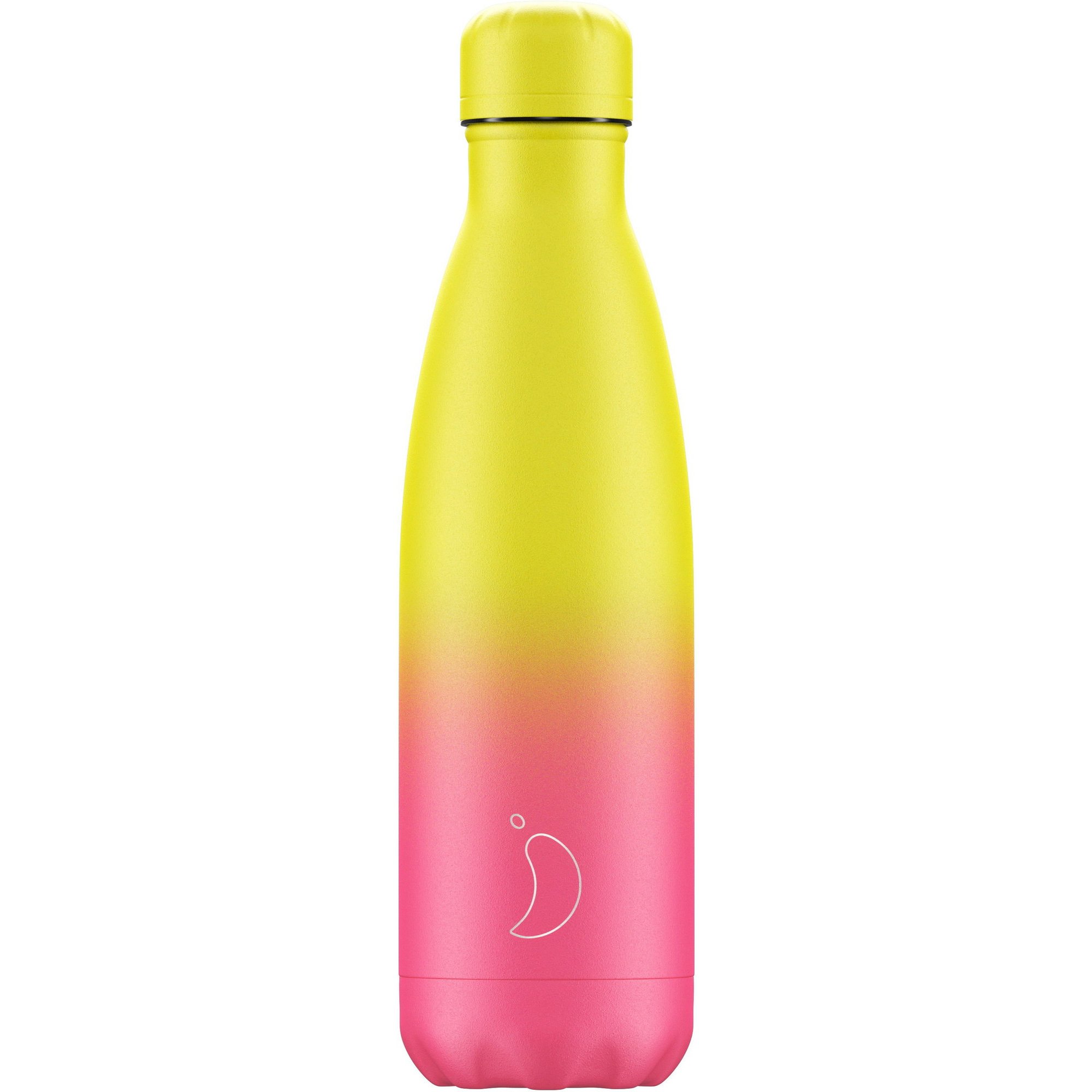 Chilly’s Bottle Gradient Edition Neon Ανοξείδωτο Θερμός σε Ροζ με Κίτρινο Χρώμα 500ml
