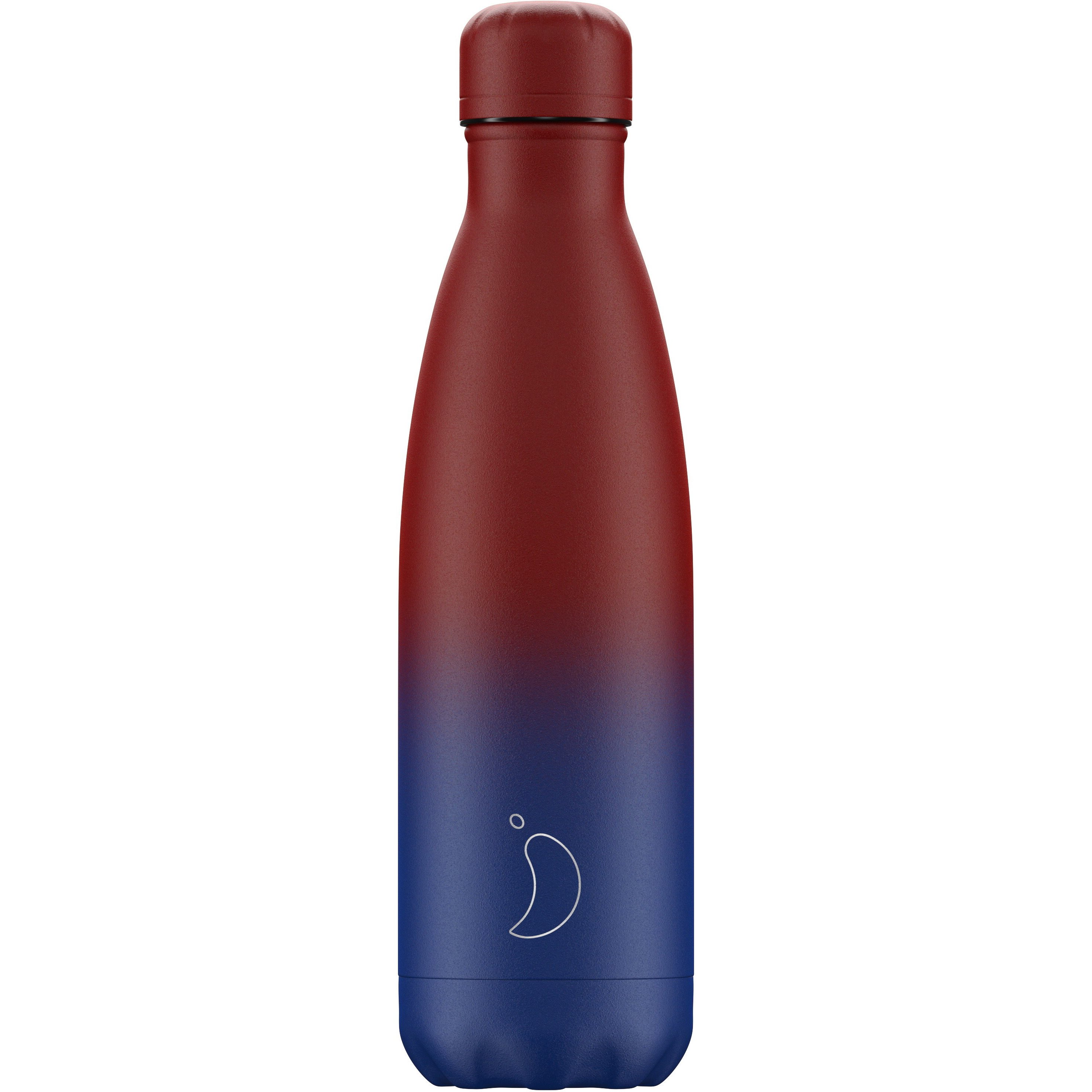 Chilly’s Bottle Gradient Edition Matte Ανοξείδωτο Θερμός σε Μπλε με Μπορντό Ματ Χρώμα 500ml
