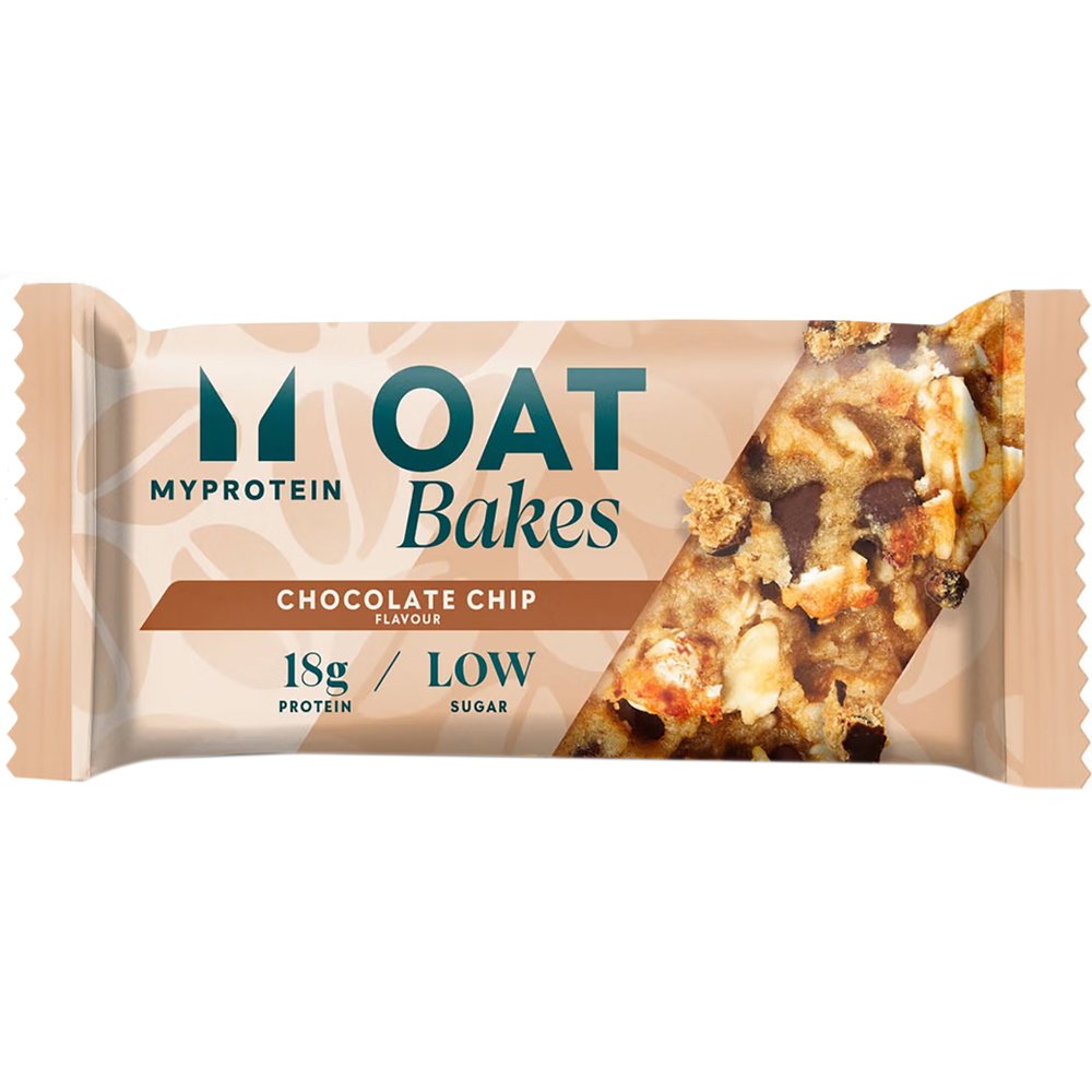 My Protein My Protein Oat Bakes Flapjack Θρεπτικό Σνακ Βρώμης Πλούσιο σε Πρωτεΐνη με Γεύση Σοκολάτα & Κομμάτια Σοκολάτας για Χρήση Οποιαδήποτε Στιγμή της Μέρας 75g 1 Τεμάχιο - Chocolate Chip