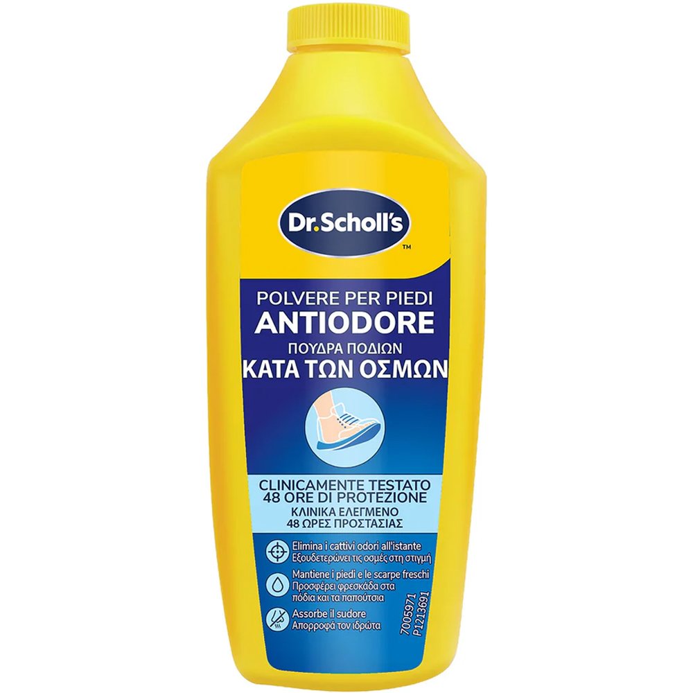 Scholl Scholl Anti Odor Foot Powder Πούδρα Ποδιών Κατά των Δυσάρεστων Οσμών 85g